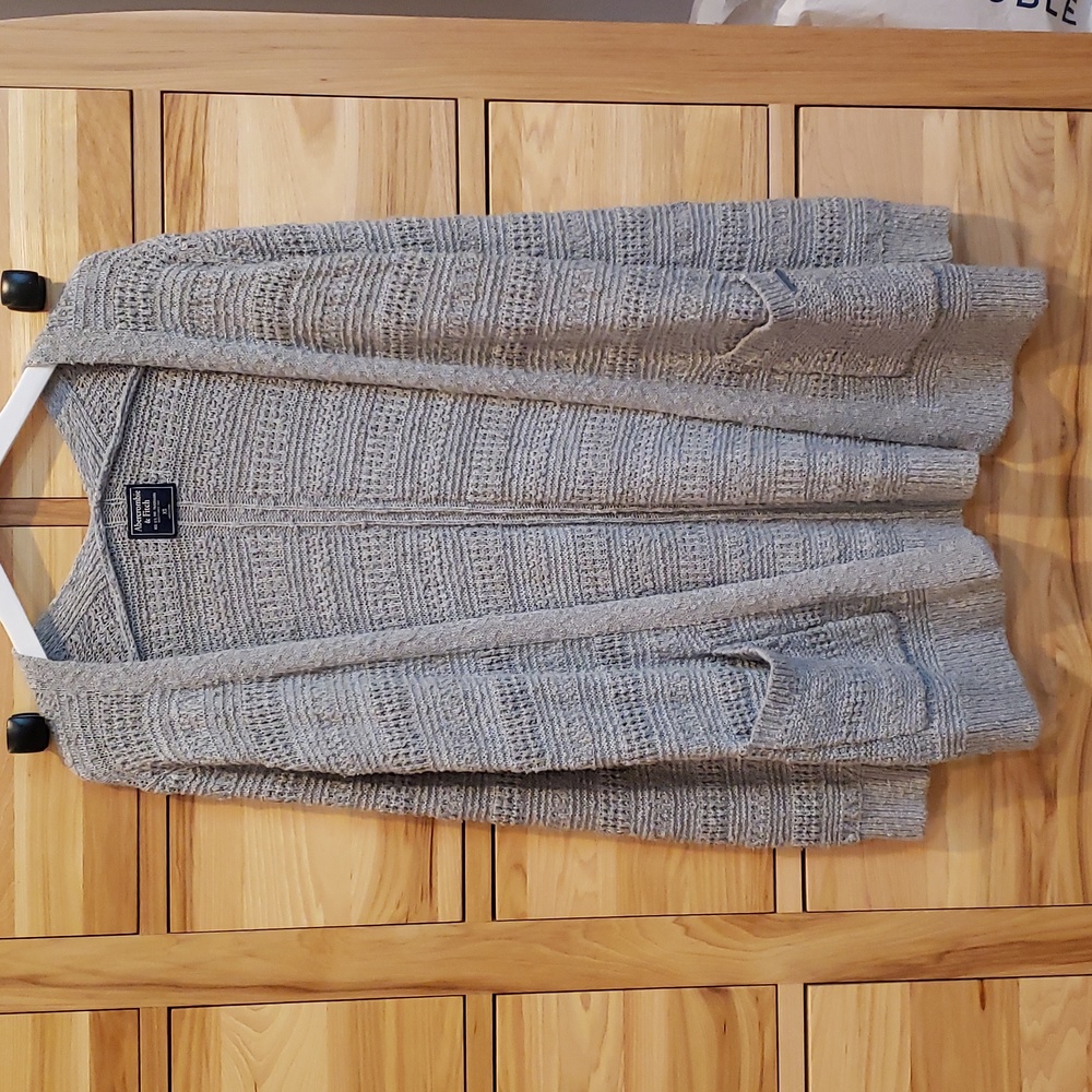 A&F long knit cardigan sweater